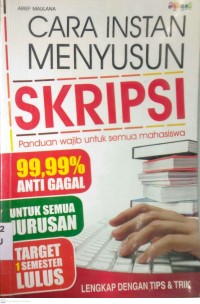 Image of CARA INSTAN MENYUSUN SKRIPSI