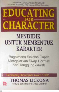 Image of EDUCATING FOR CHARACTER