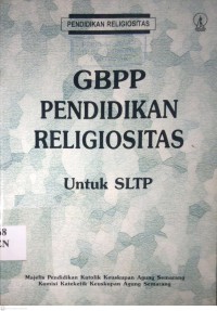 Image of GBPP PENDIDIKAN RELIGIOSITAS UNTUK SLTP