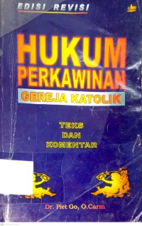 Image of HUKUM PERKAWINAN GEREJA KATOLIK (EDISI REVISI)