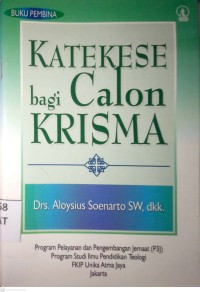 Image of KATEKESE BAGI CALON KRISMA : BUKU PEMBINA