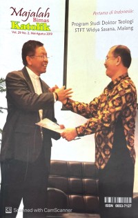 Image of MAJALAH BIMAS KATOLIK : PERTAMA DI INDONESIA ; PROGRAM STUDI DOKTOR TEOLOGI STFT WIDYA SASANA, MALANG ; VOL. 29 NO. 2, MEI-AGUSTUS 2019