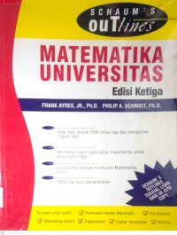 Image of MATEMATIKA UNIVERSITAS  (EDISI KETIGA)