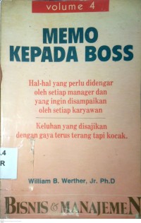 Image of MEMO KEPADA BOSS