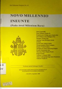 Image of NOVO MILLENNIO INEUNTE : PADA AWAL MILENIUM BARU