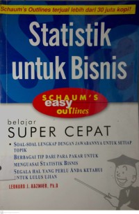 Image of STATISTIK UNTUK BISNIS