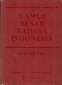 Image of KAMUS BESAR BAHASA INDONESIA : EDISI KETIGA