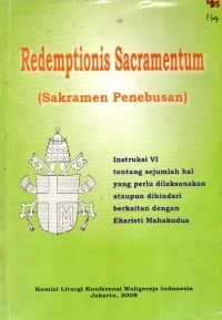 Image of REDEMPTIONIS SACRAMENTUM (SAKRAMEN PENEBUSAN)